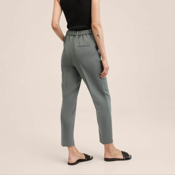 MANGO elastic waist pants - Picture 4 of 4